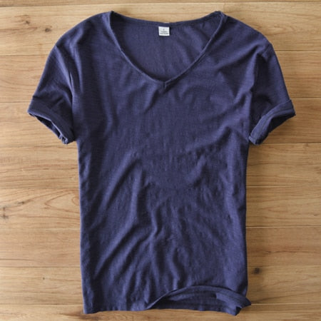 Men’s V-Neck T-Shirt | Lightweight Casual Short Sleeves
