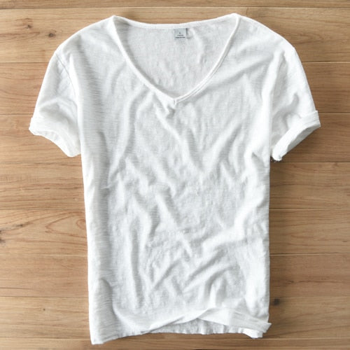 Men’s V-Neck T-Shirt | Lightweight Casual Short Sleeves