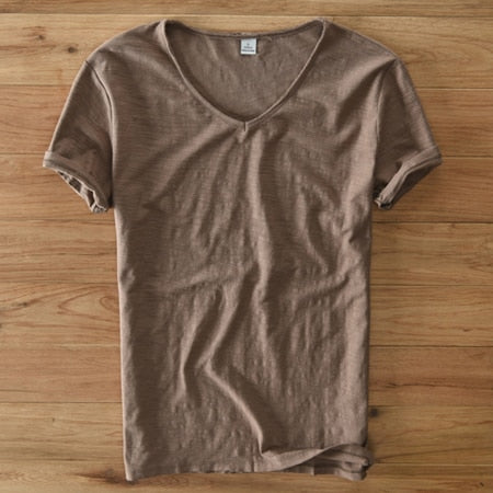 Men’s V-Neck T-Shirt | Lightweight Casual Short Sleeves