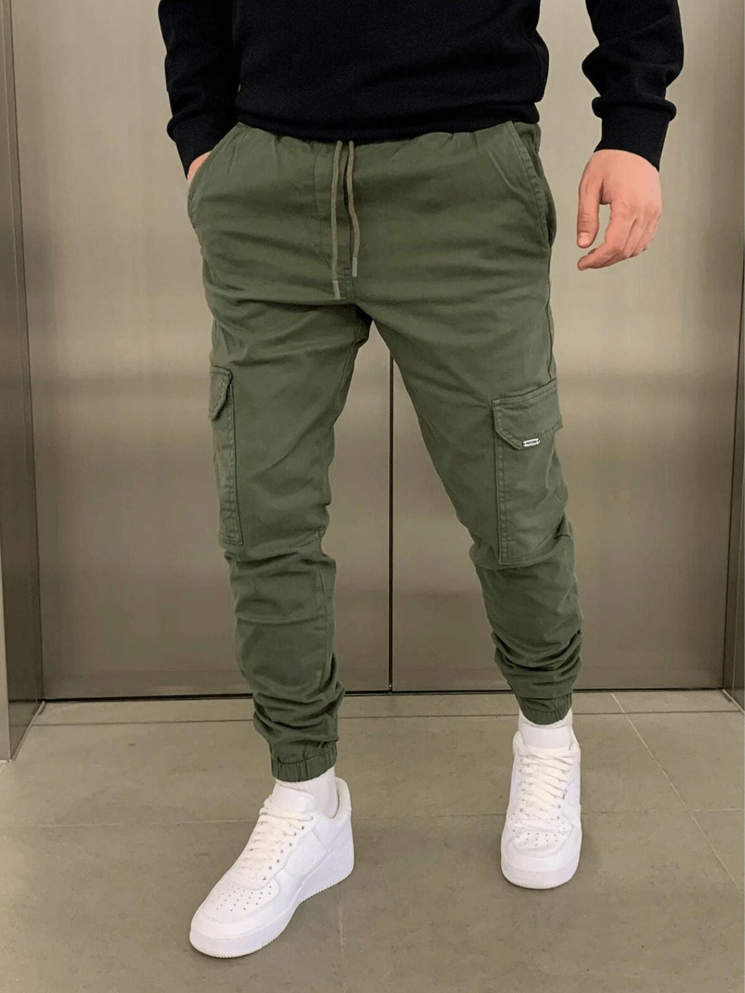 Pantalons cargo pour hommes | Taille ajustable et cheville resserrée