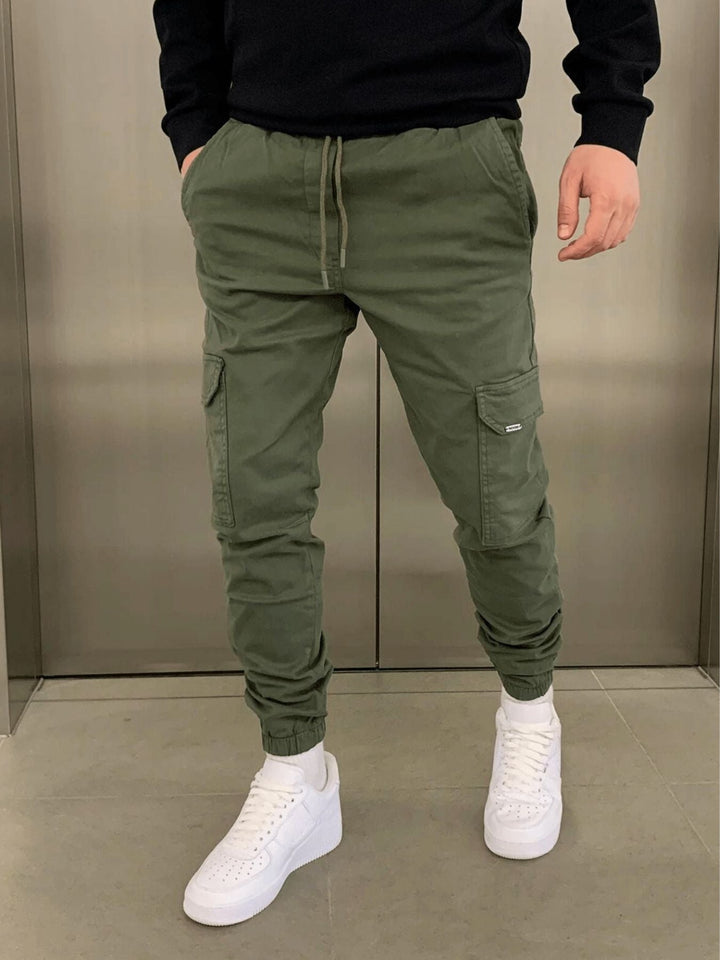 Pantalons cargo pour hommes | Taille ajustable et cheville resserrée