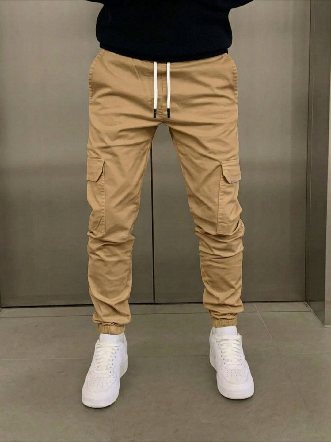 Pantalons cargo pour hommes | Taille ajustable et cheville resserrée