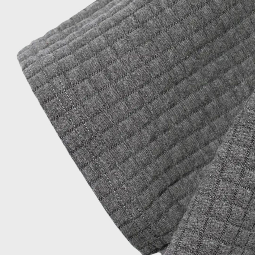 Herre Ternet Mønster Poloshirt | Kontrastkrave Detalje