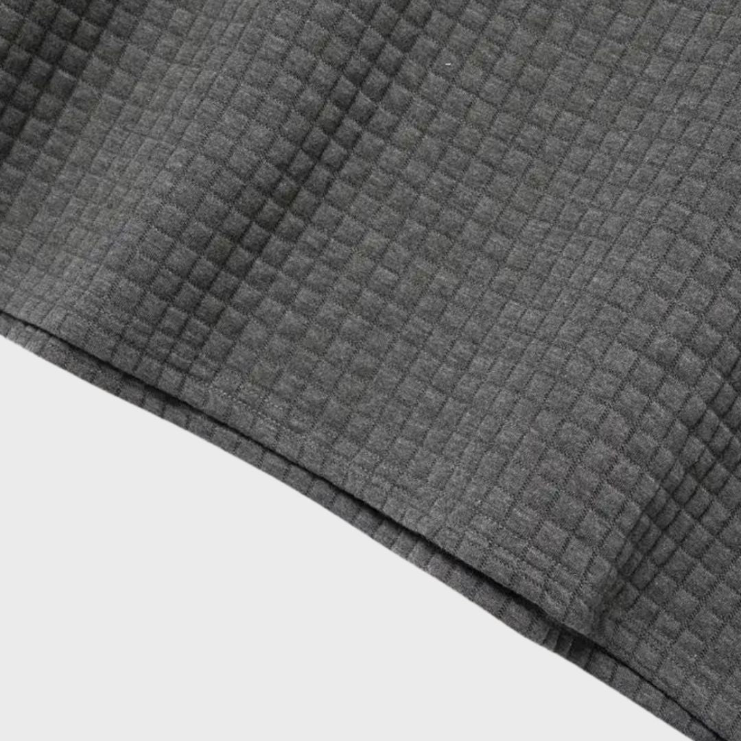 Herre Ternet Mønster Poloshirt | Kontrastkrave Detalje