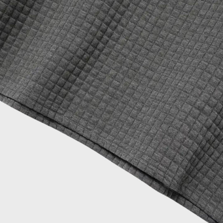 Herre Ternet Mønster Poloshirt | Kontrastkrave Detalje