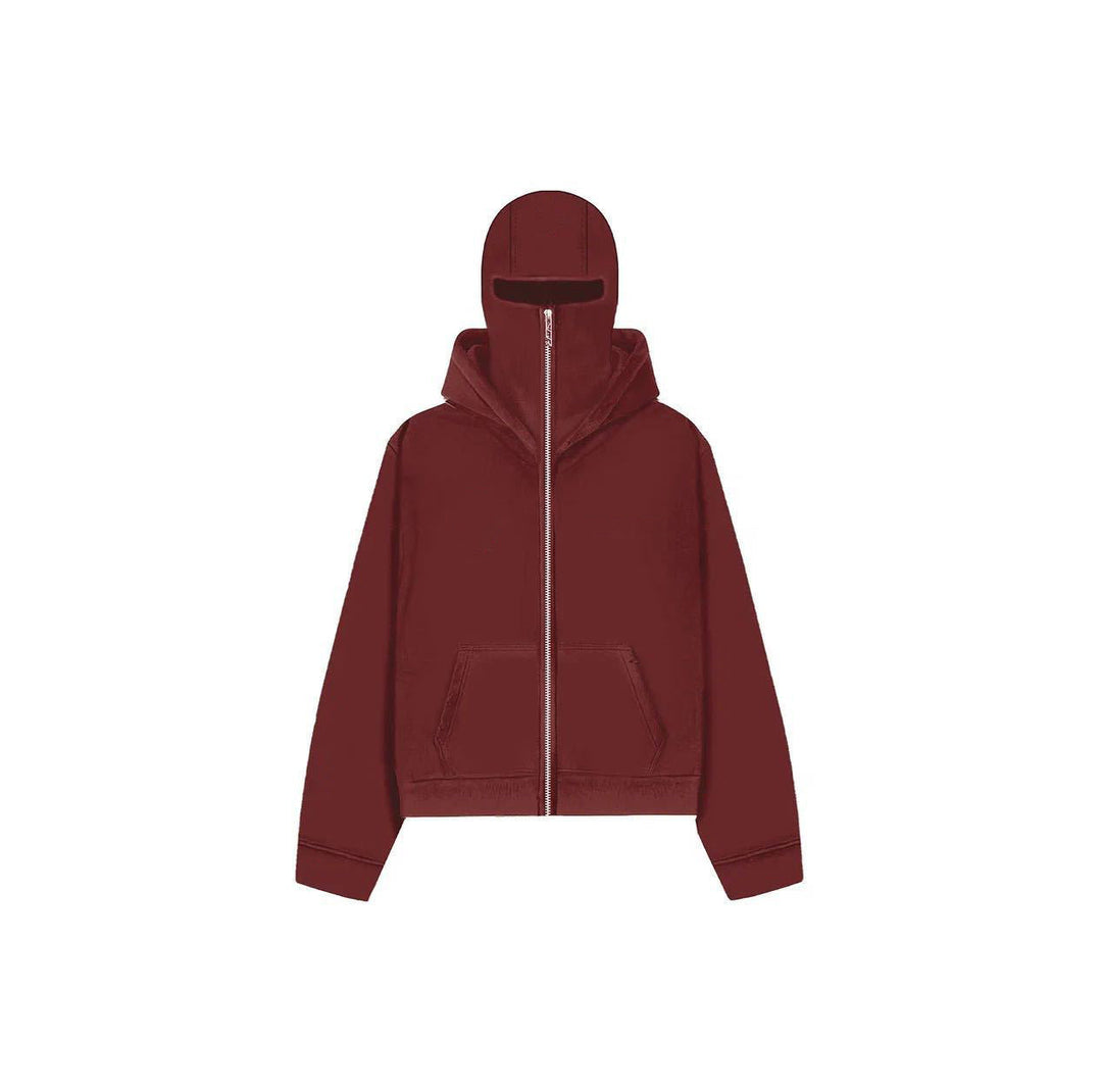 Unisex Masked Hoodie | Wind-Resistant Outdoor Streetwear