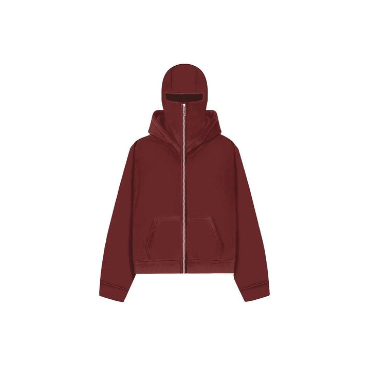 Unisex Masked Hoodie | Wind-Resistant Outdoor Streetwear