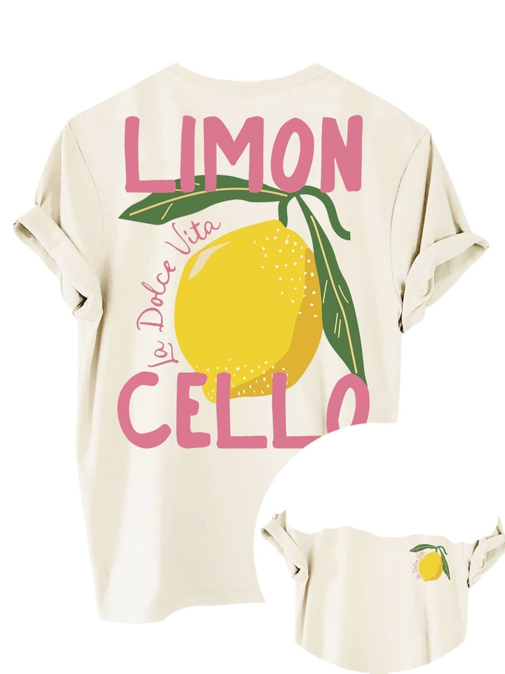 Dame Citrontryk Bluse | Letvægts Sommerstil Skjorte