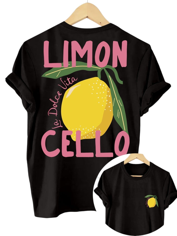 Dame Citrontryk Bluse | Letvægts Sommerstil Skjorte
