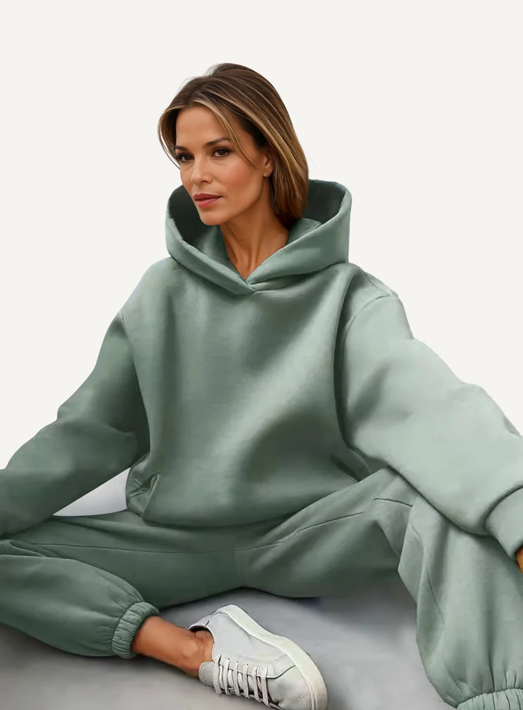 Ensemble de détente avec capuche | Doux, doublé et confortable en deux pièces