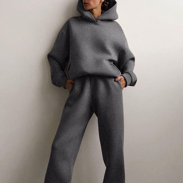 Ensemble de détente avec capuche | Doux, doublé et confortable en deux pièces