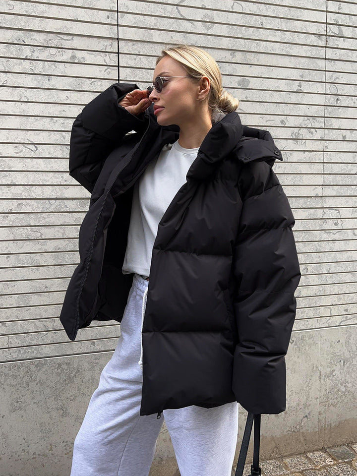 Dame Quiltet Dun Puffer Jakke
