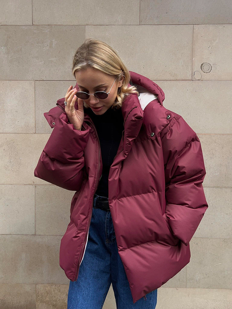Dame Quiltet Dun Puffer Jakke