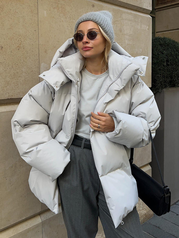 Dame Quiltet Dun Puffer Jakke