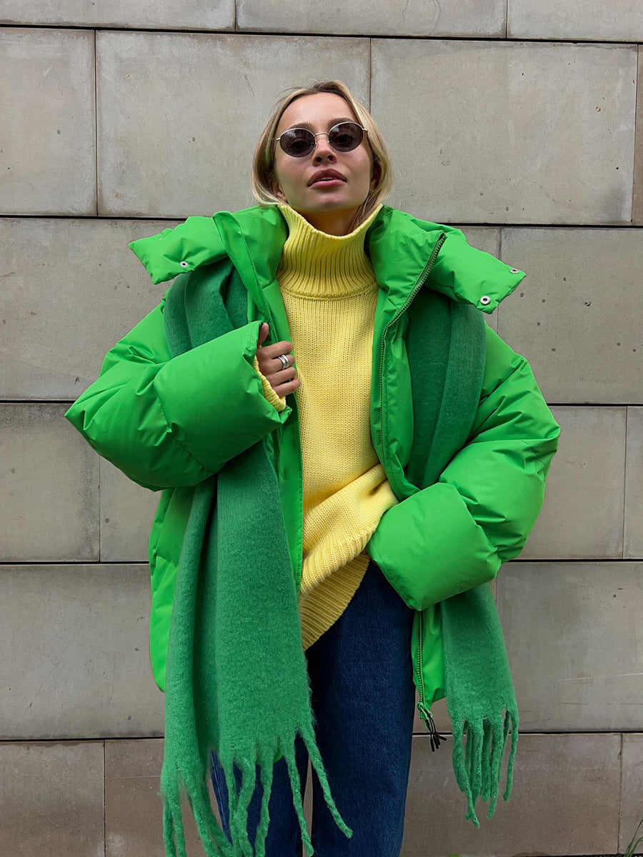 Dame Quiltet Dun Puffer Jakke