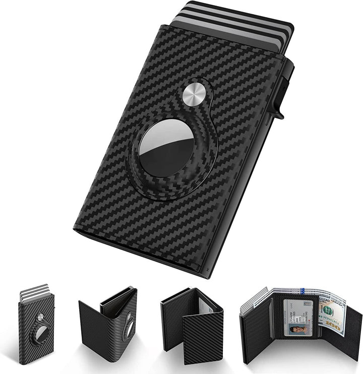 Smukły portfel z trackerem | Blokada RFID do codziennego noszenia