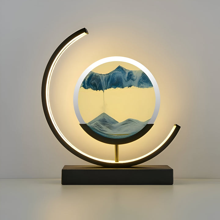 Sand Glød Flytning Sand Kunst Lampe