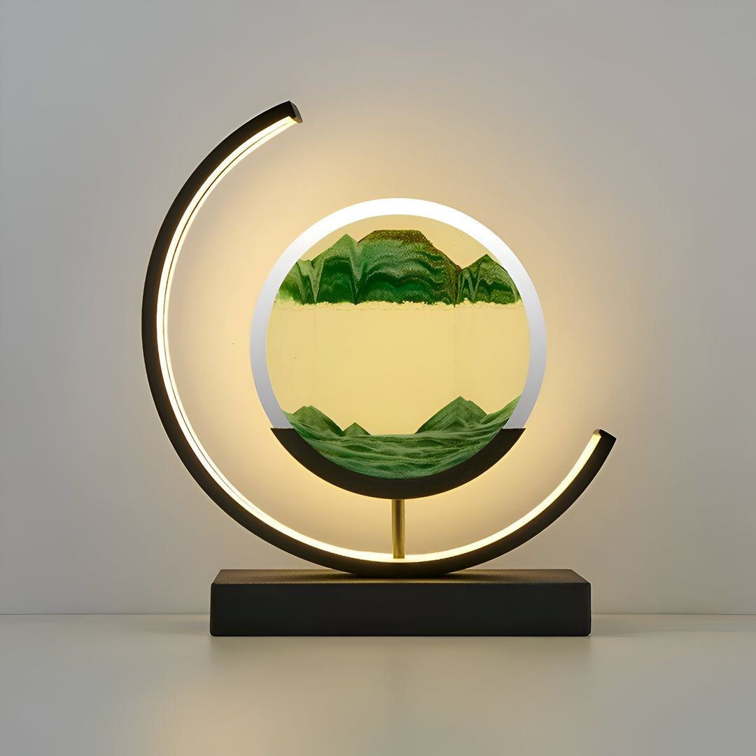Sand Glød Flytning Sand Kunst Lampe