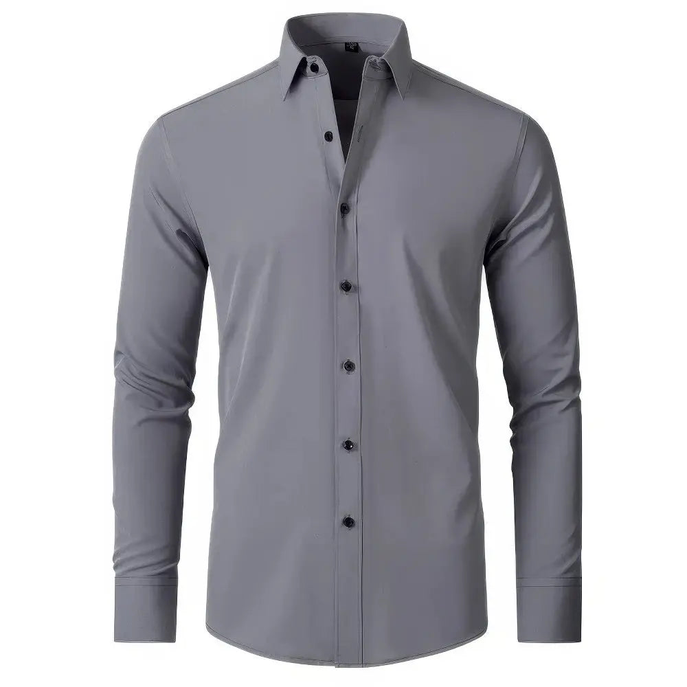 Robe-Chemise Homme Extensible | Tissu Infroissable et Sans Repassage