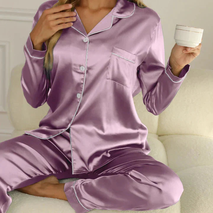 Qiana | Satin Pyjamas Sæt Til Kvinder