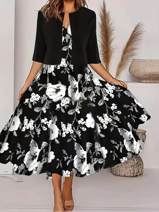 Dame Elegante Lang Kjole | Tidløs Anledningsstil