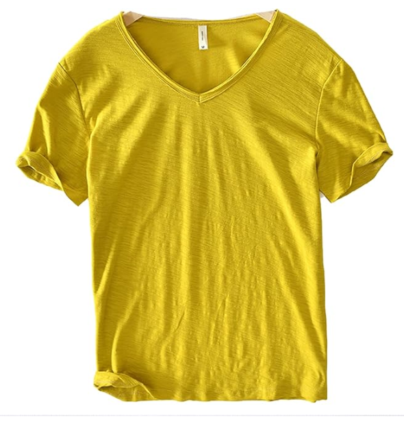 Men’s V-Neck T-Shirt | Lightweight Casual Short Sleeves