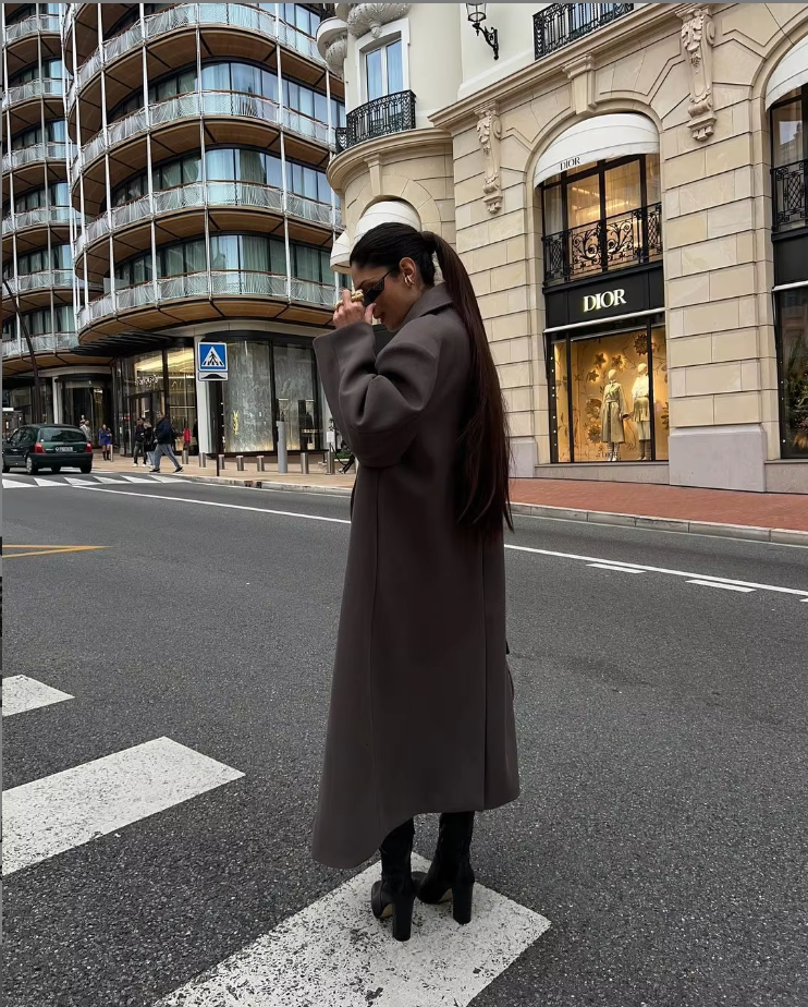 Γυναικείο oversized παλτό με διπλό κούμπωμα | Αβίαστο layering για κάθε μέρα