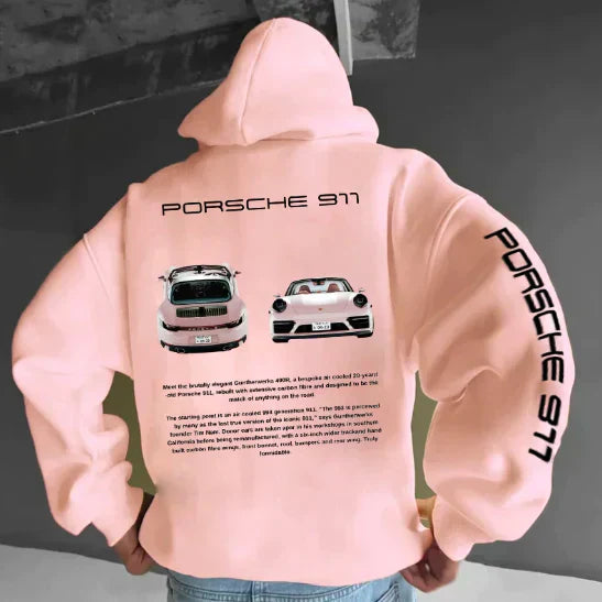 Herre Racertryk Hættetrøje | Grafisk Pullover