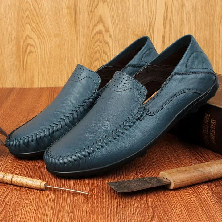 Dámské ručně šité mokasíny | Kožený styl na každý den, ploché