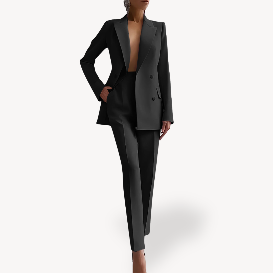 Ensemble Dame Todelt Dragt | Blazer Élégant et Pantalon