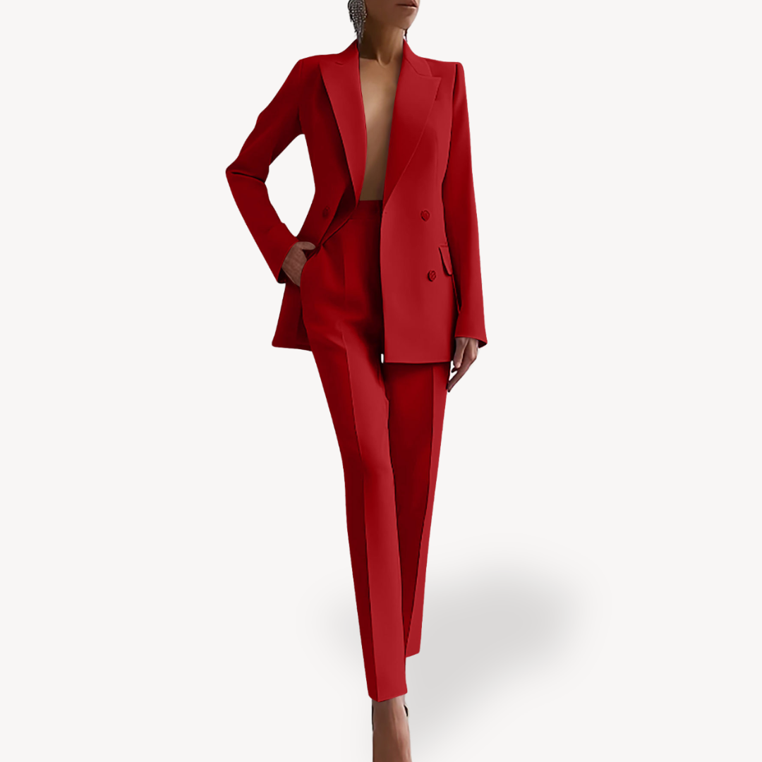 Ensemble Dame Todelt Dragt | Blazer Élégant et Pantalon