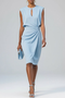 Robe mi-longue Dame Flæse | Élégant détail en forme de serrure