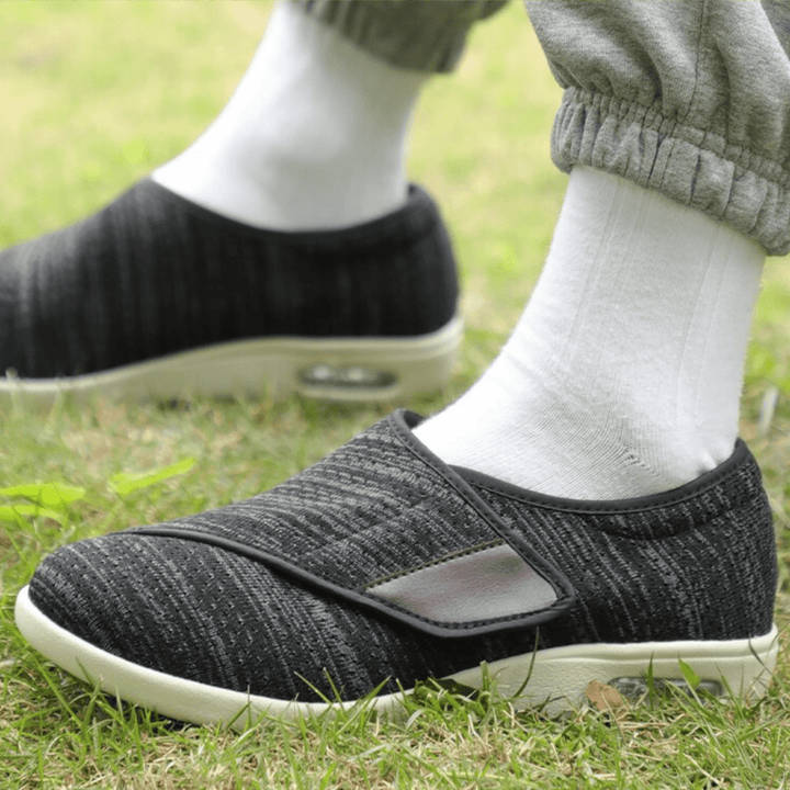 Bred Pasform Diabetessko | Åndbart Mesh Velcro Justerbar