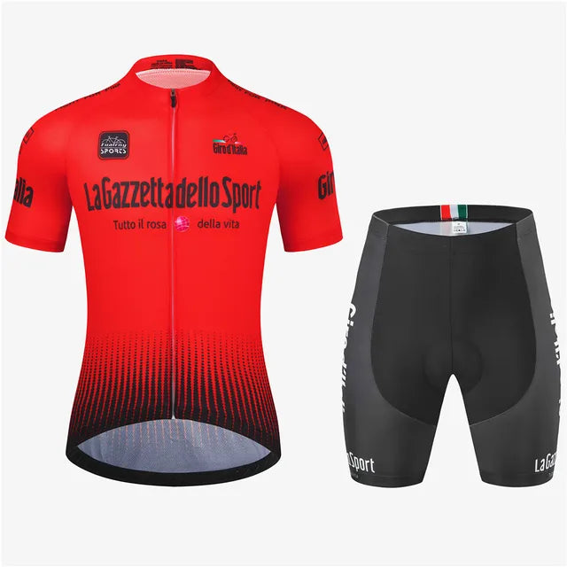 Pánská cyklistická souprava | Prodyšný polstrovaný dres a krátké kalhoty
