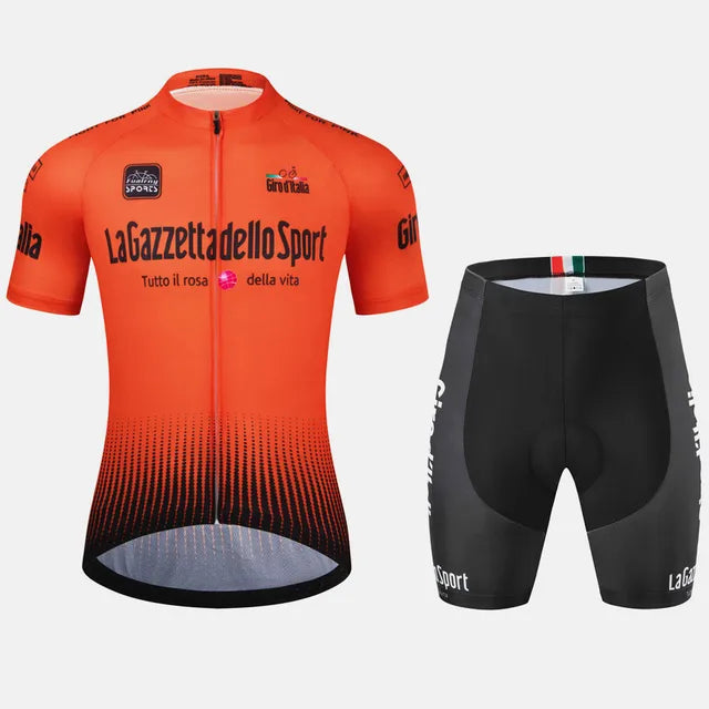 Pánská cyklistická souprava | Prodyšný polstrovaný dres a krátké kalhoty