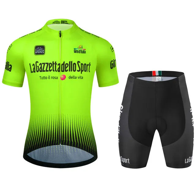 Pánská cyklistická souprava | Prodyšný polstrovaný dres a krátké kalhoty