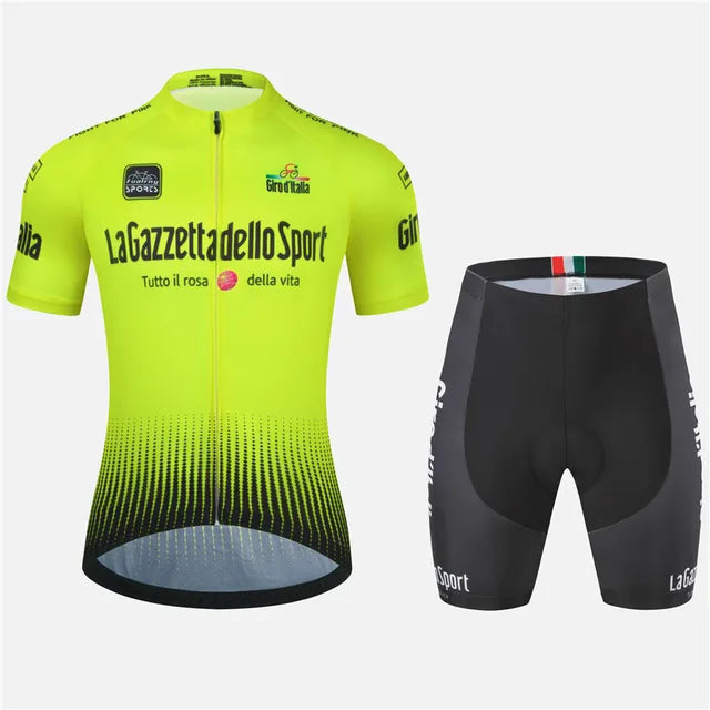 Pánská cyklistická souprava | Prodyšný polstrovaný dres a krátké kalhoty