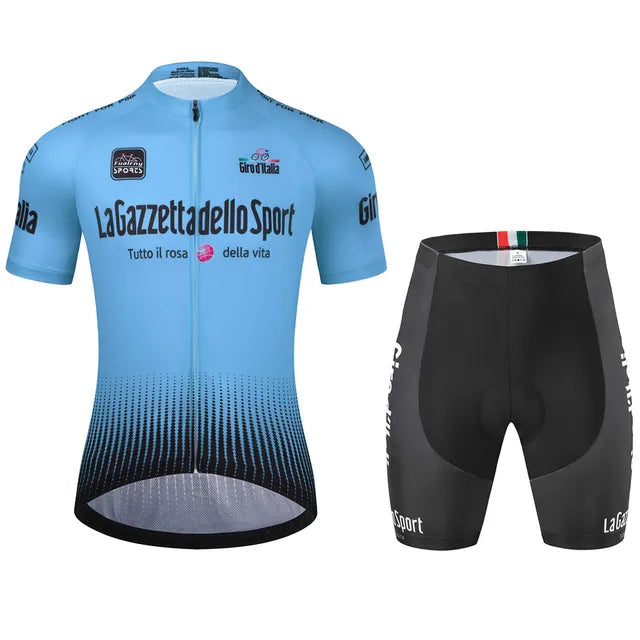 Pánská cyklistická souprava | Prodyšný polstrovaný dres a krátké kalhoty