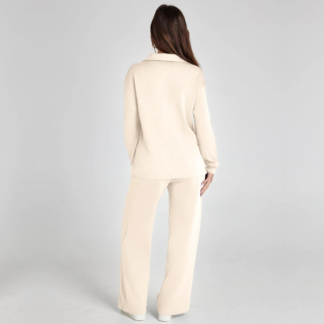 Ensemble de vêtements d’intérieur à jambes larges pour femme | Confort décontracté en deux pièces