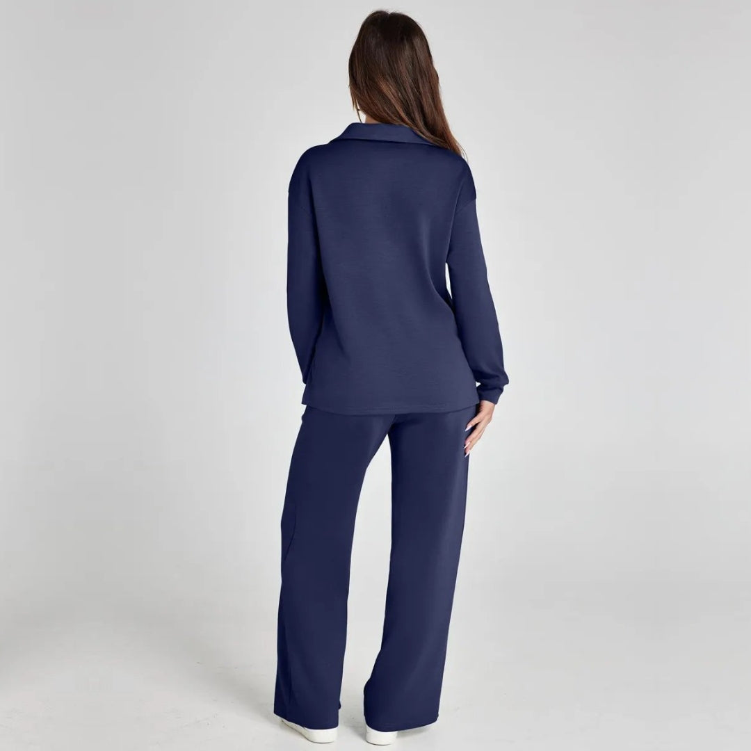 Ensemble de vêtements d’intérieur à jambes larges pour femme | Confort décontracté en deux pièces