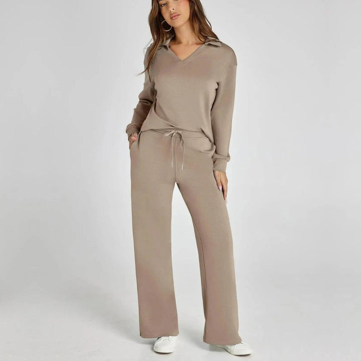 Ensemble de vêtements d’intérieur à jambes larges pour femme | Confort décontracté en deux pièces