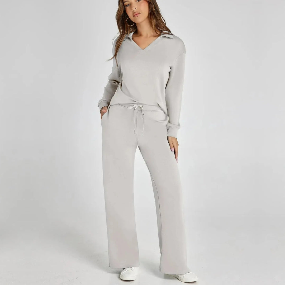 Ensemble de vêtements d’intérieur à jambes larges pour femme | Confort décontracté en deux pièces