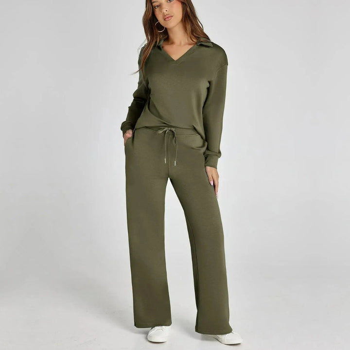 Ensemble de vêtements d’intérieur à jambes larges pour femme | Confort décontracté en deux pièces