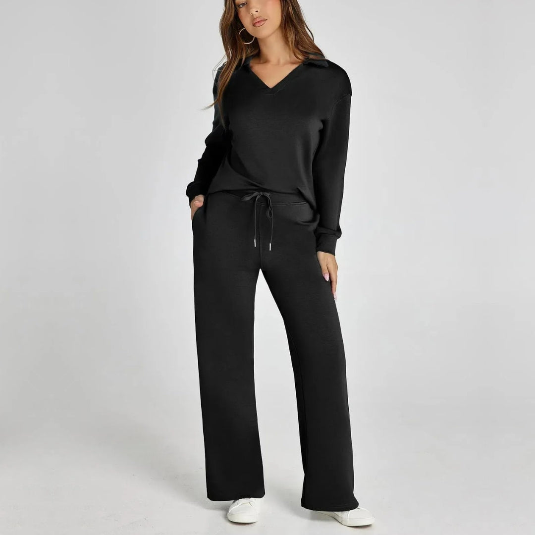 Ensemble de vêtements d’intérieur à jambes larges pour femme | Confort décontracté en deux pièces