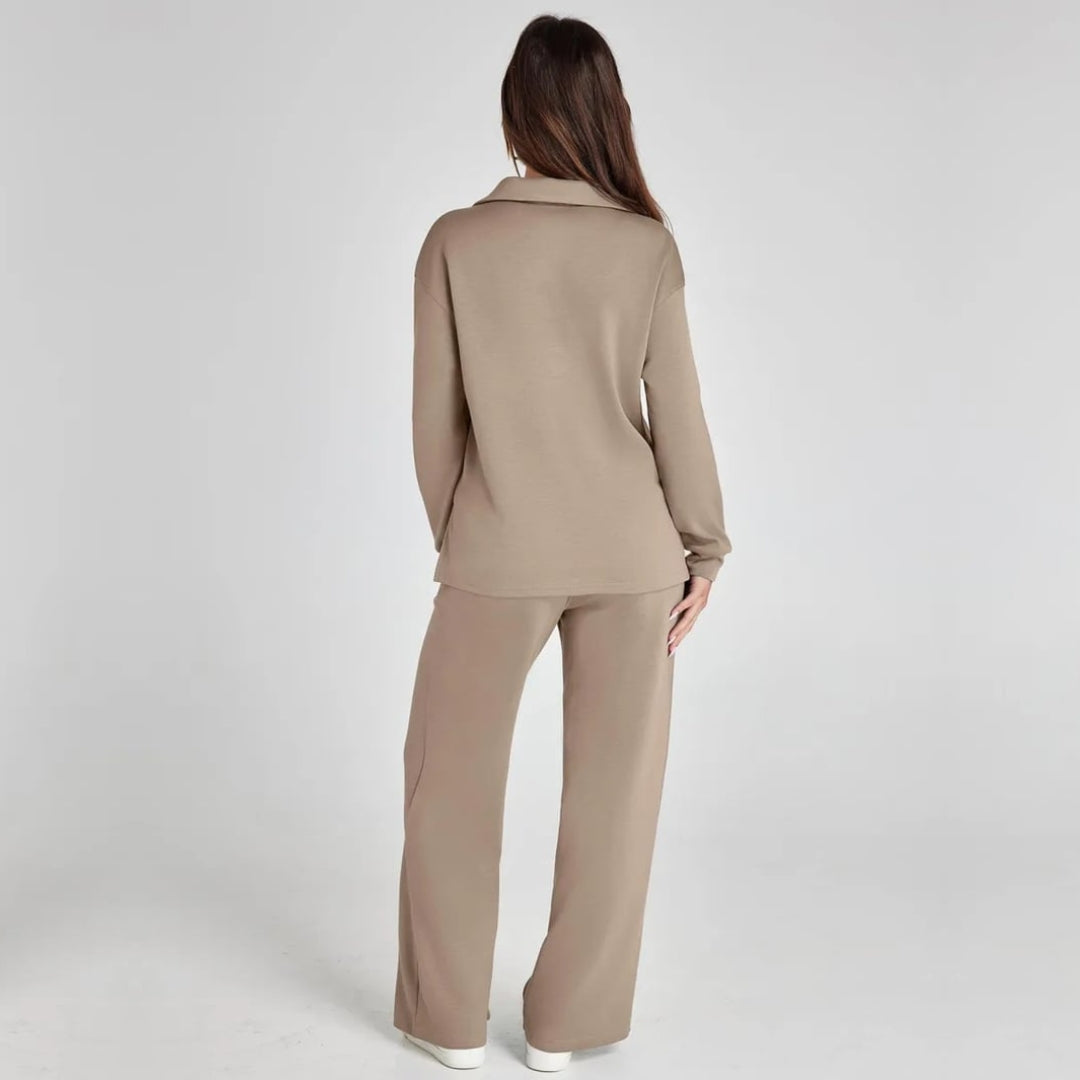 Ensemble de vêtements d’intérieur à jambes larges pour femme | Confort décontracté en deux pièces