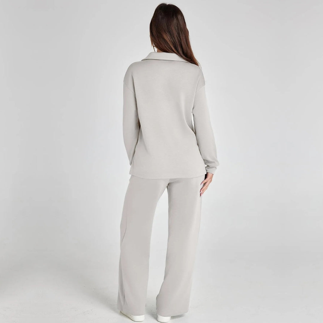 Ensemble de vêtements d’intérieur à jambes larges pour femme | Confort décontracté en deux pièces