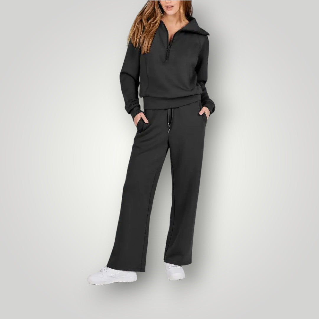 Women's Cozy Two-Piece Loungewear Set | Soft Sweatshirt and Pants