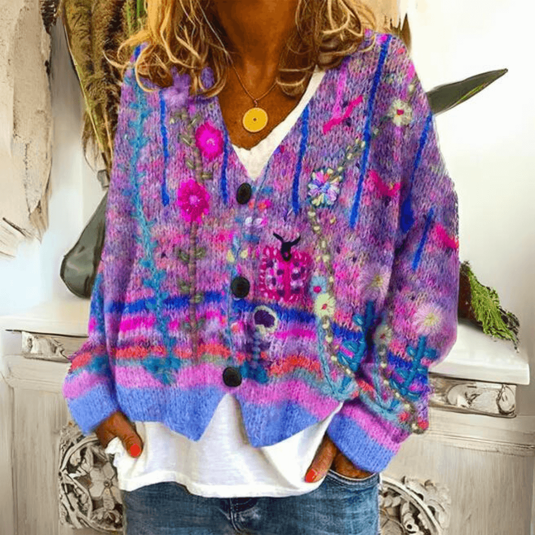 Dame Ultra-Blød Kashmir Strik Cardigan