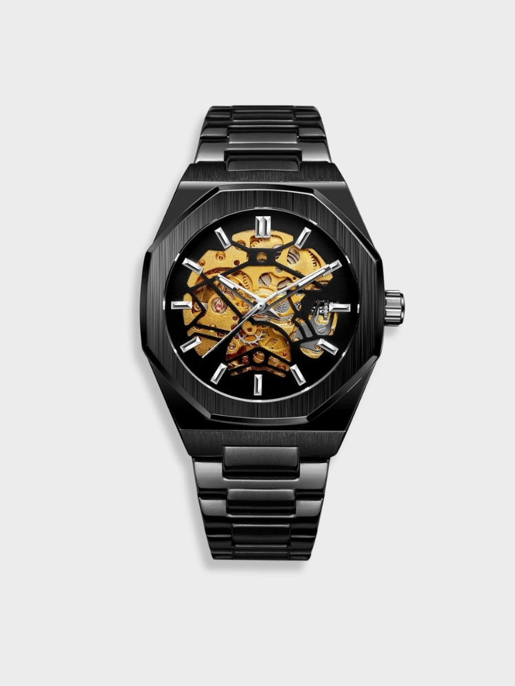Blaise | Stylowy chronograf z paskiem ze skóry