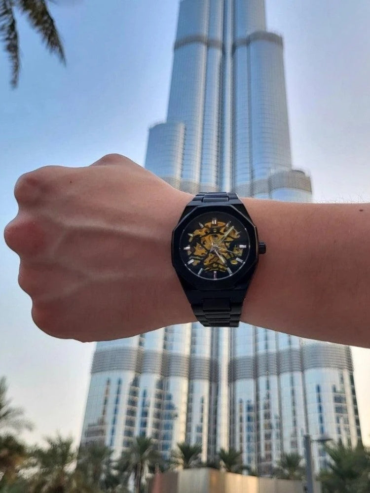 Blaise | Stylowy chronograf z paskiem ze skóry